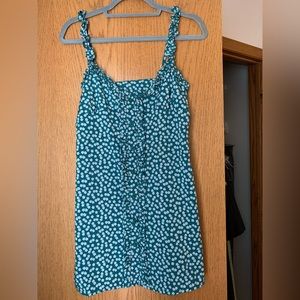 Floral Ruffle Strap Dress